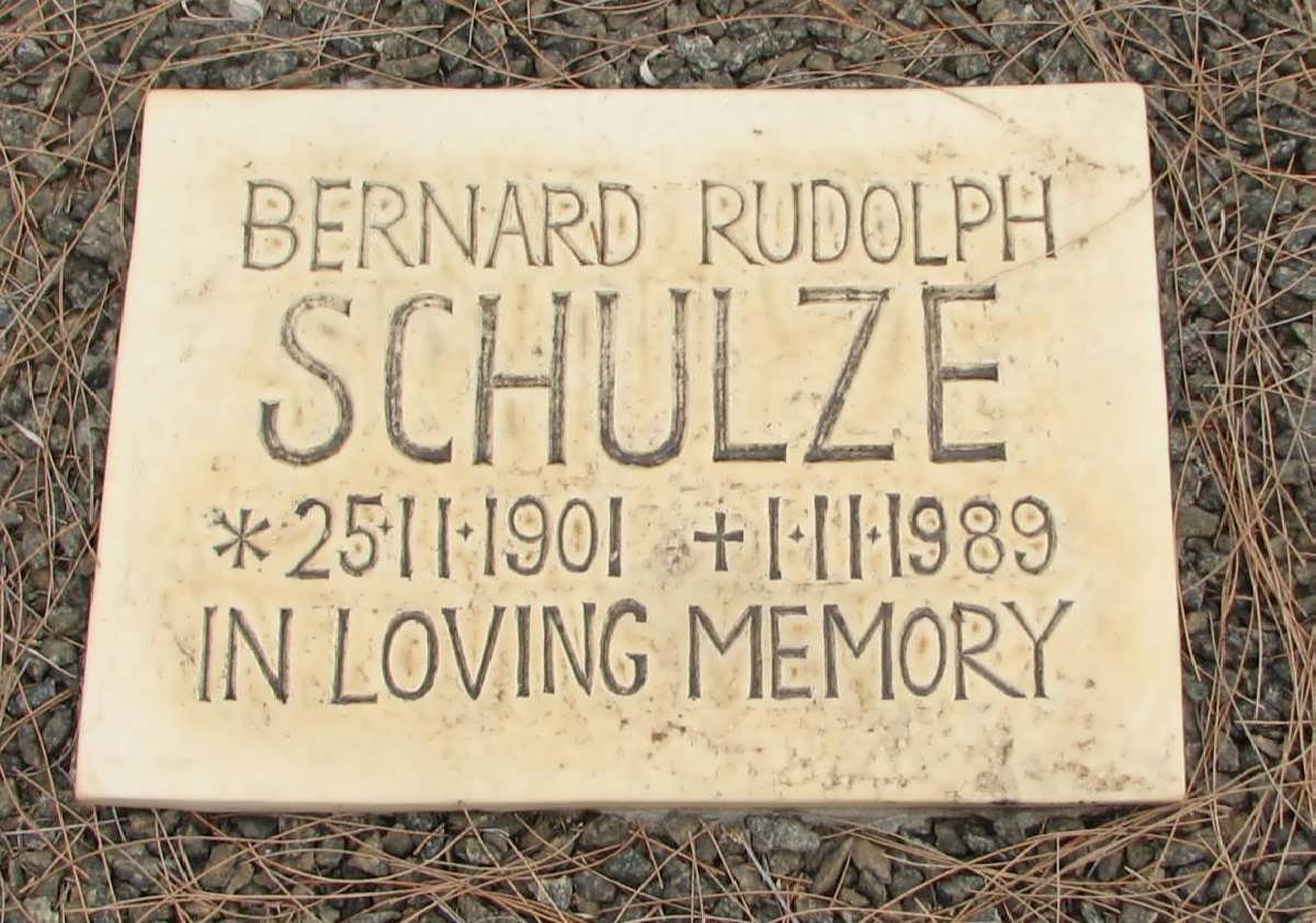 SCHULZE Bernard Rudolph 1901-1989