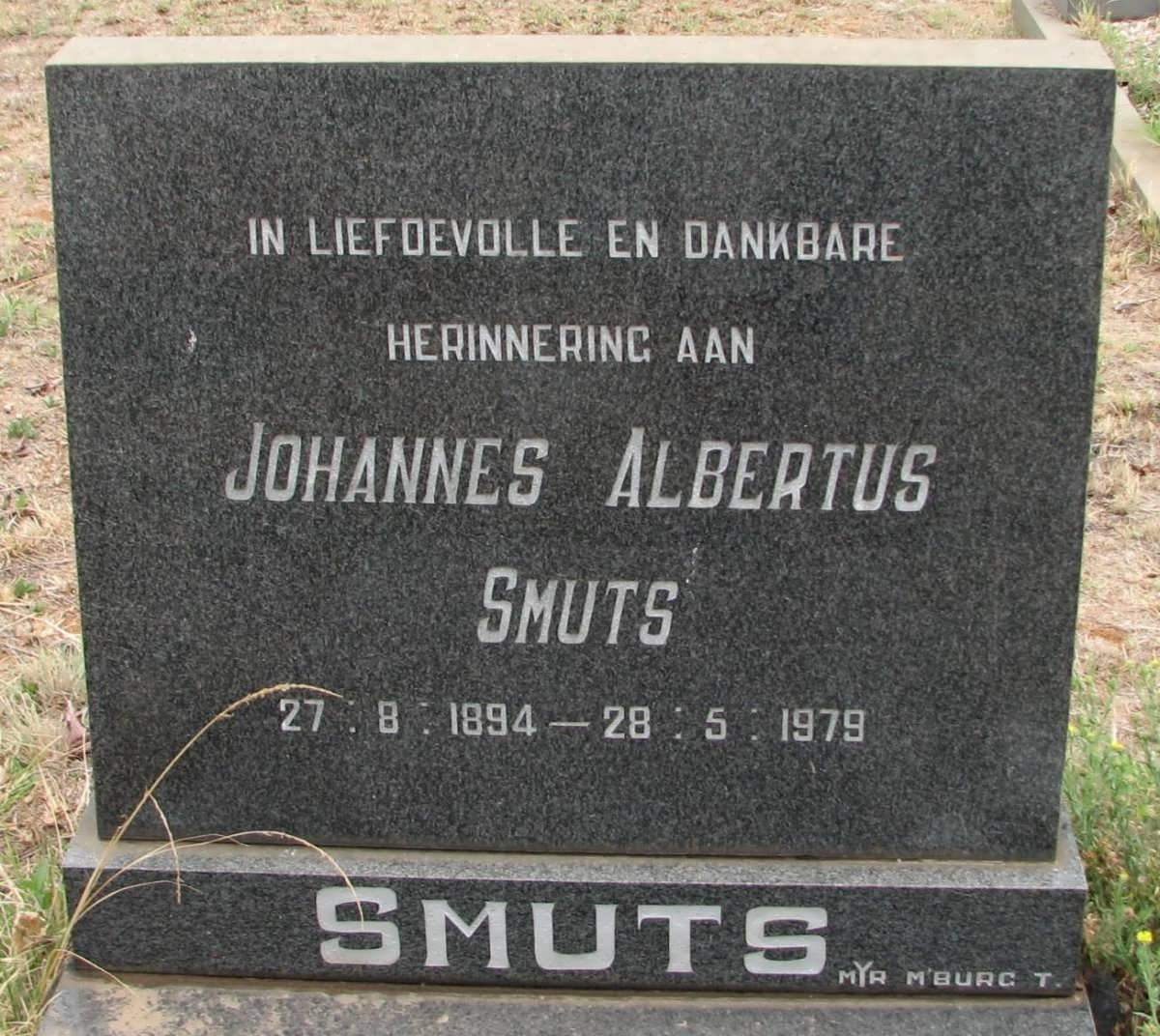 SMUTS Johannes Albertus 1894-1979
