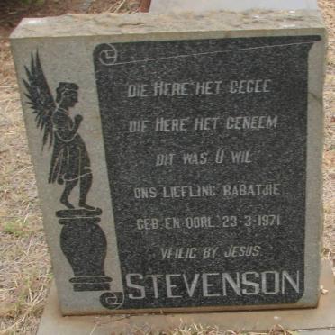 STEVENSON Baba 1971-1971