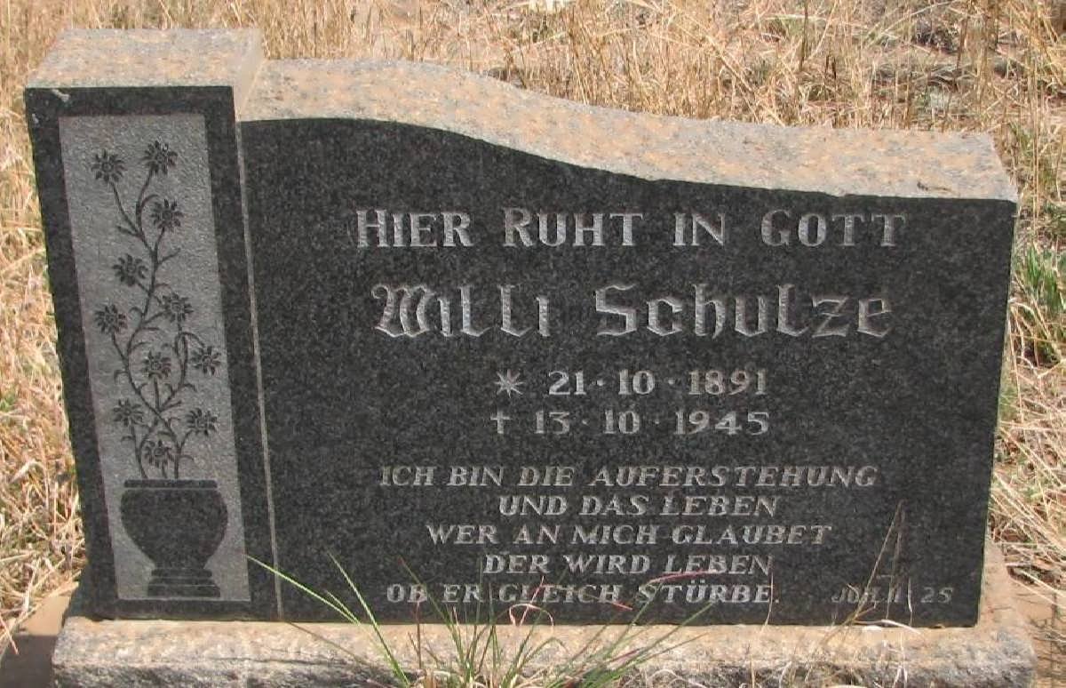 SCHULZE Willi 1891-1945