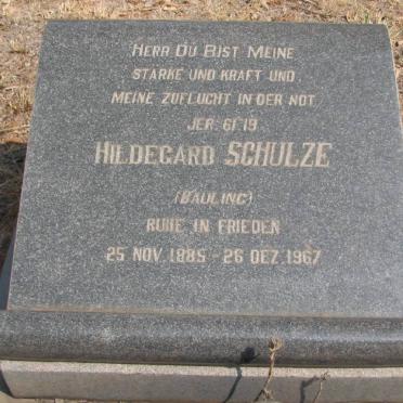 SCHULZE Hildegard nee BAULING 1885-1967