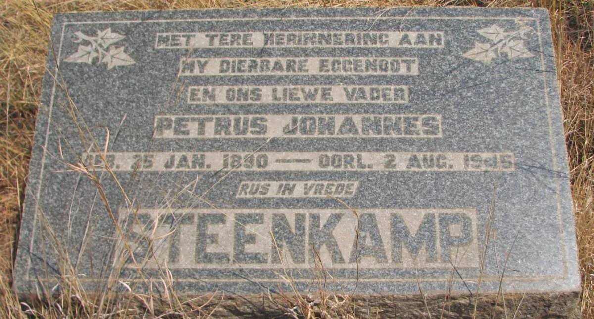 STEENKAMP Petrus Johannes 1890-1945