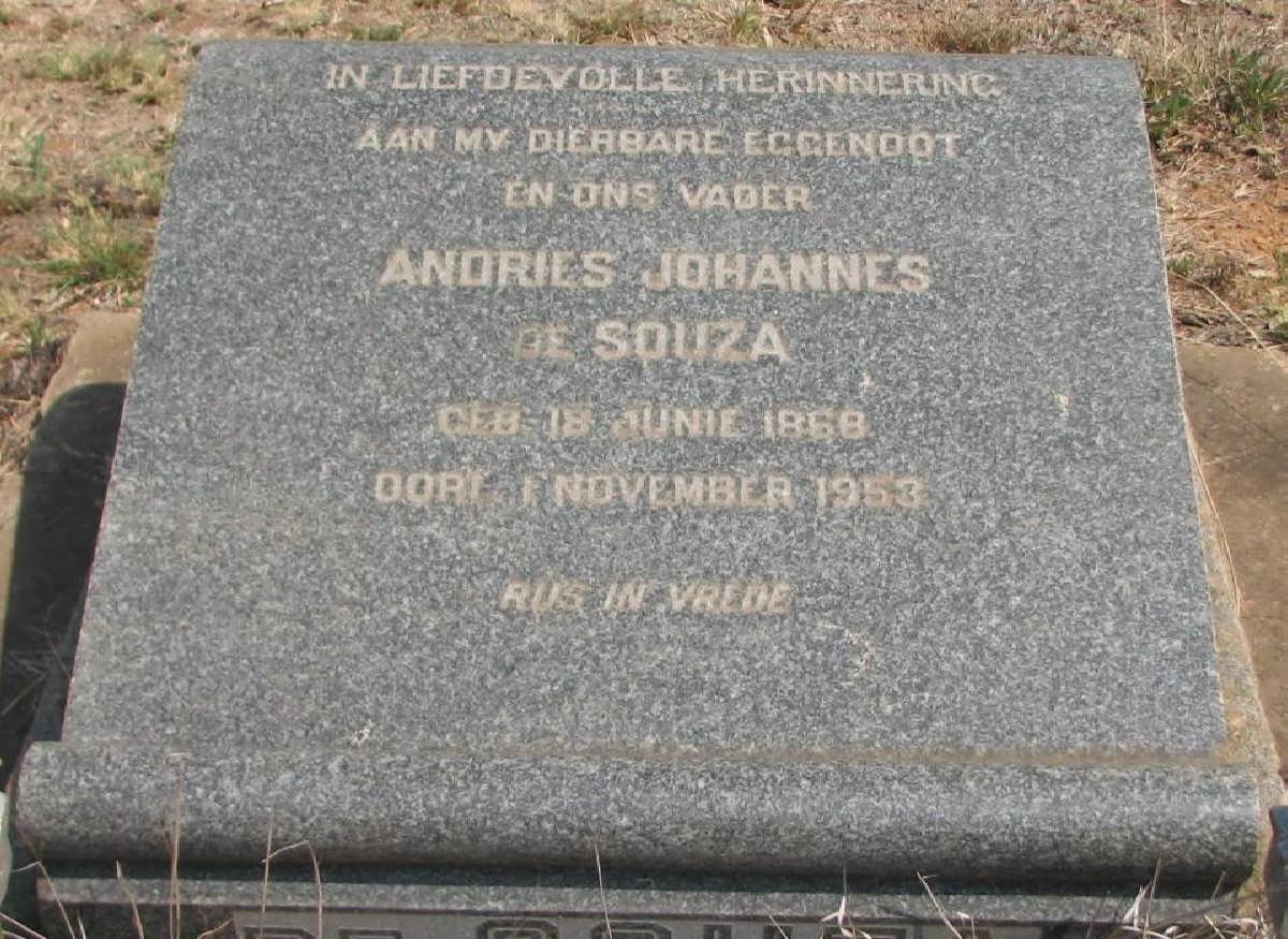 SOUZA Andries Johannes, de 1868-1953