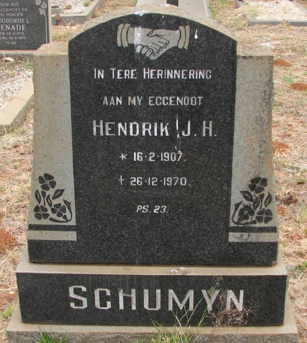 SCHUMYN Hendrik J.H. 1907-1970
