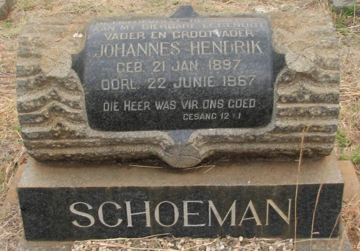 SCHOEMAN Johannes Hendrik 1897-1967