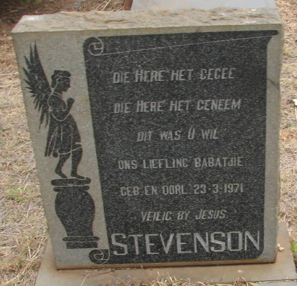 STEVENSON Baba 1971-1971