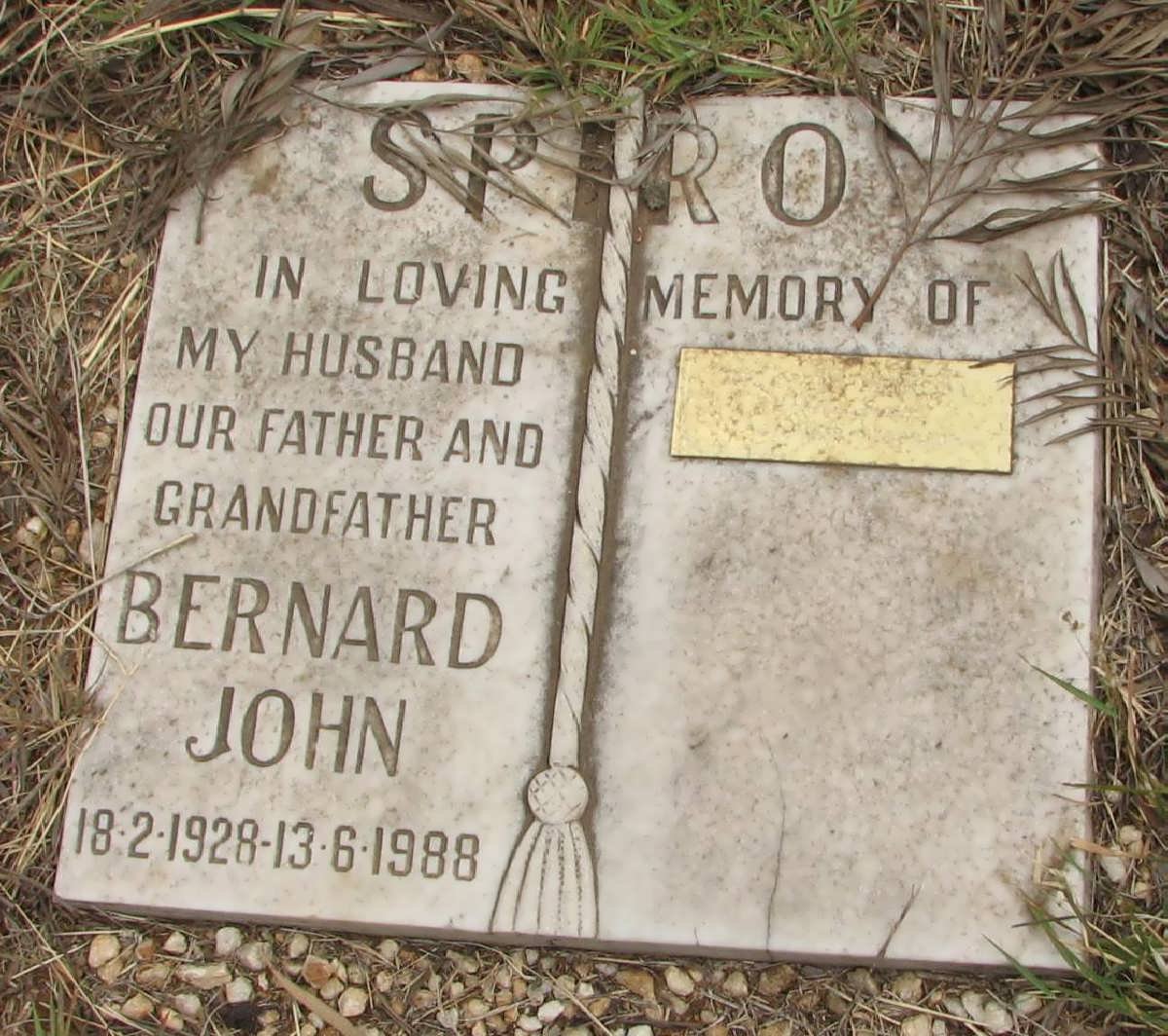 SPIRO Bernard John 1928-1988