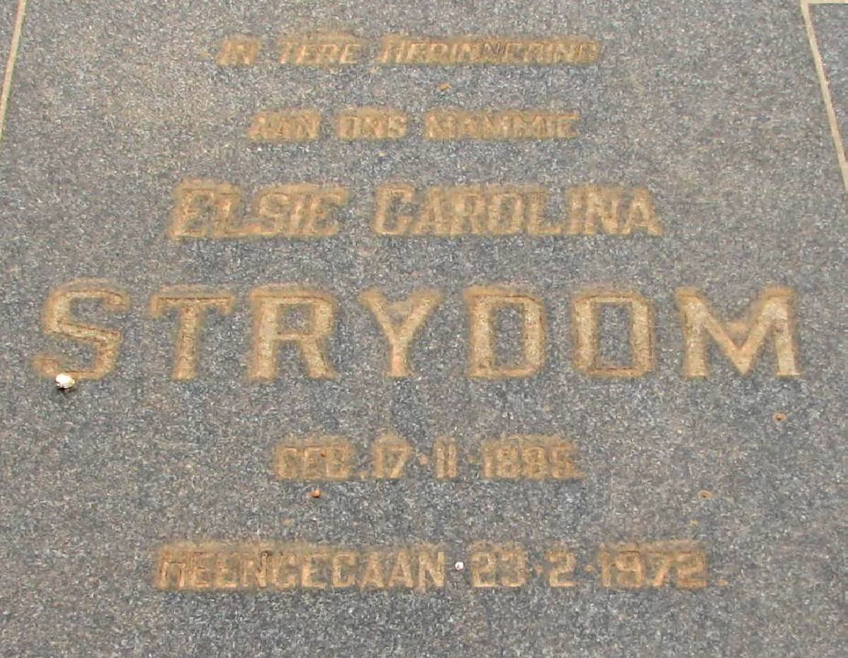 STRYDOM Elsie Carolina 1895-1972