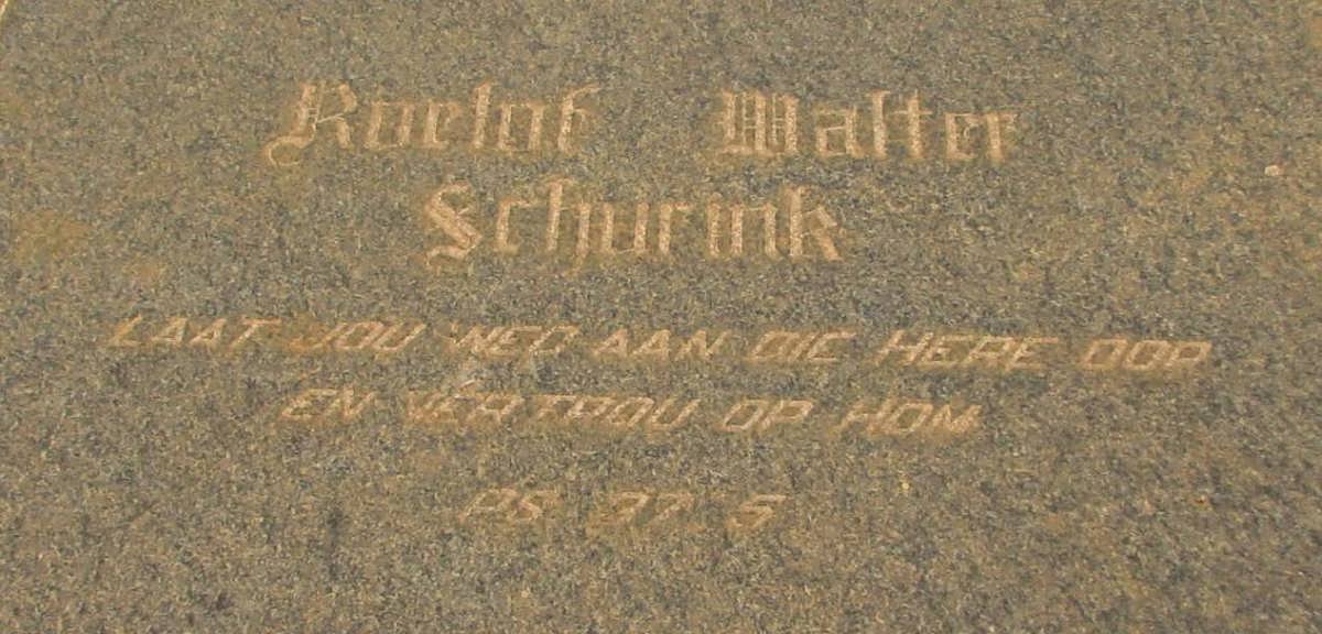 SCHURINK Roelof Walter
