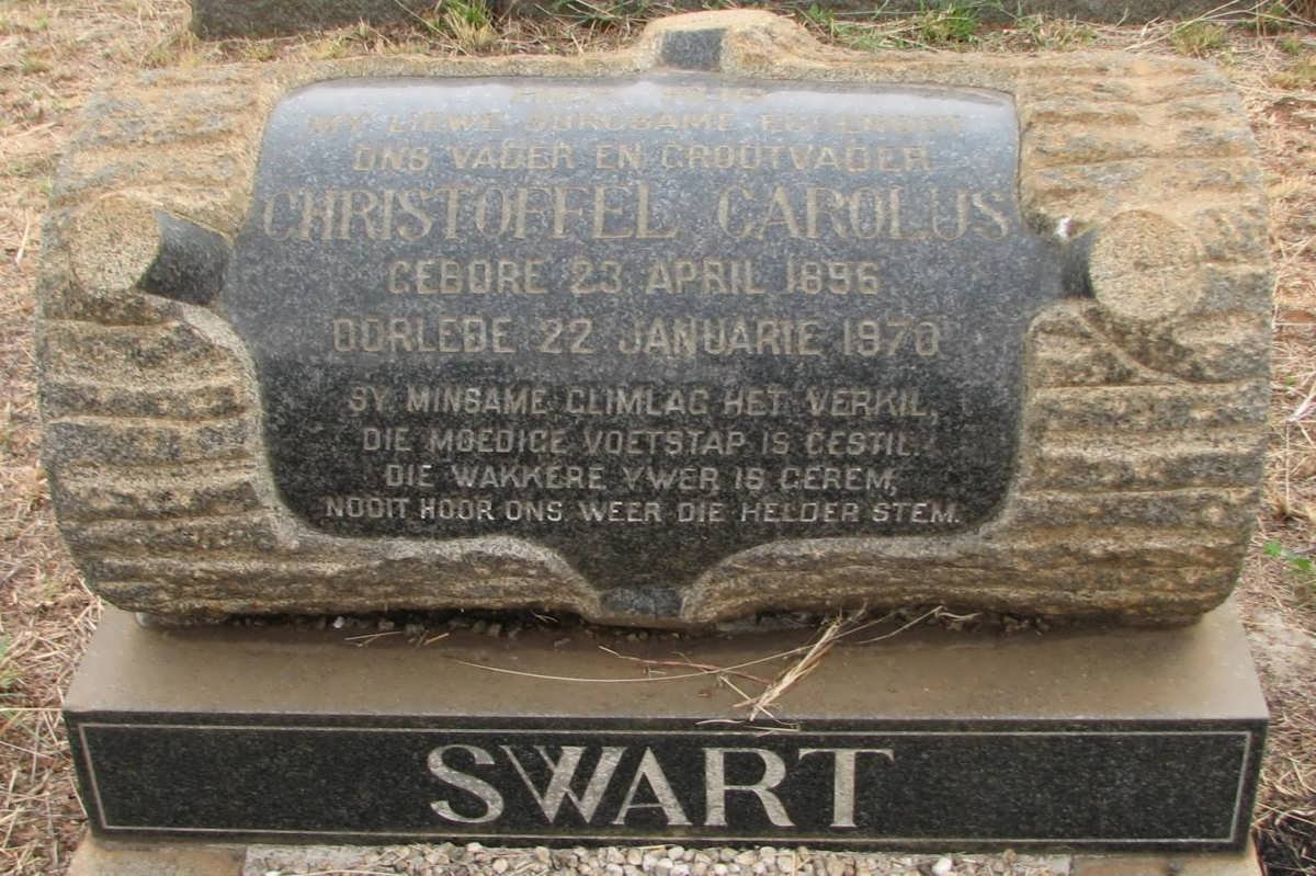 SWART Christoffel Carolus 1896-1970