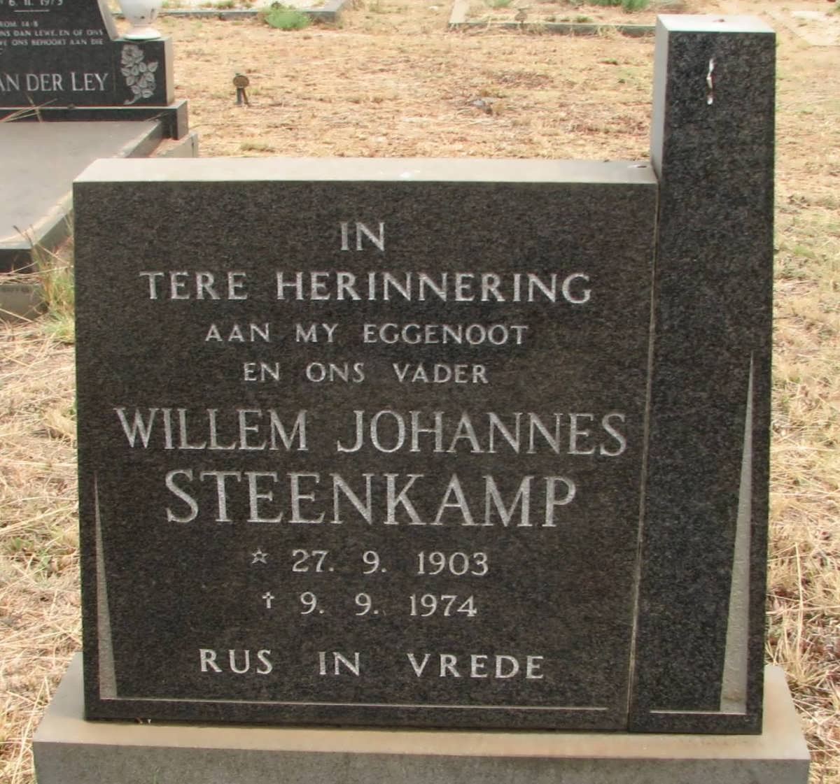 STEENKAMP Willem Johannes 1903-1974