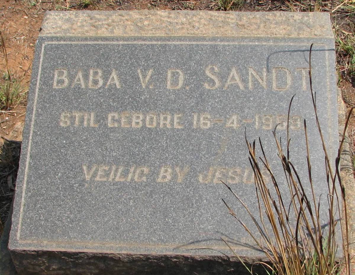 SANDT Baba, v.d. 1953-1953