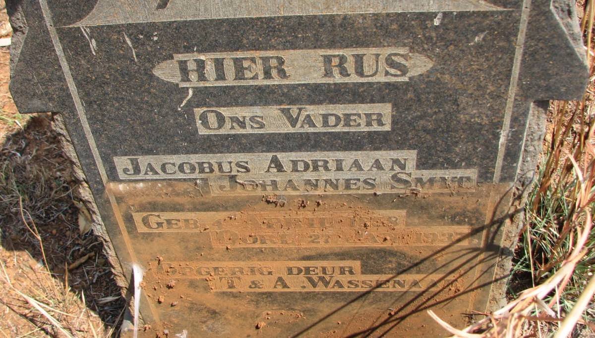 SMIT Jacobus Adriaan Johannes 1858-1937