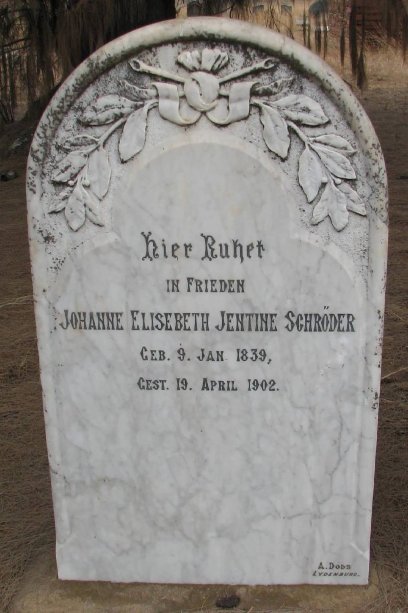 SCHRODER Johanne Elisebeth Jentine 1839-1902