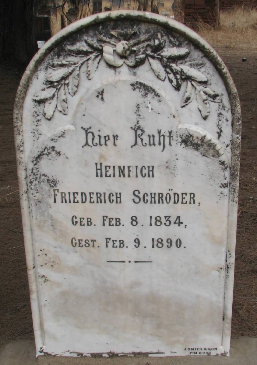 SCHRODER Heinrich Friedrich 1834-1890