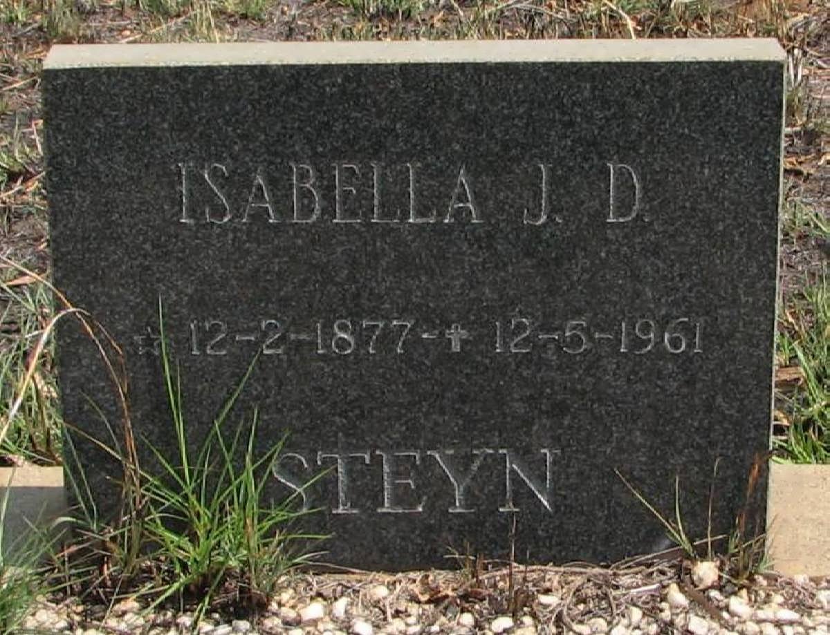 STEYN Isabella J.D. 1877-1961