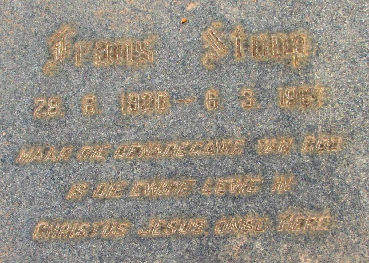 STOOP Frans 1920-1967
