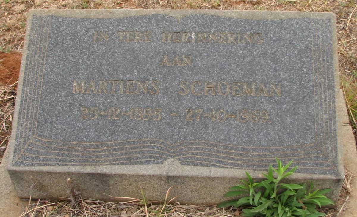 SCHOEMAN Martiens 1895-1969