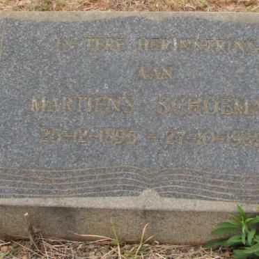 SCHOEMAN Martiens 1895-1969