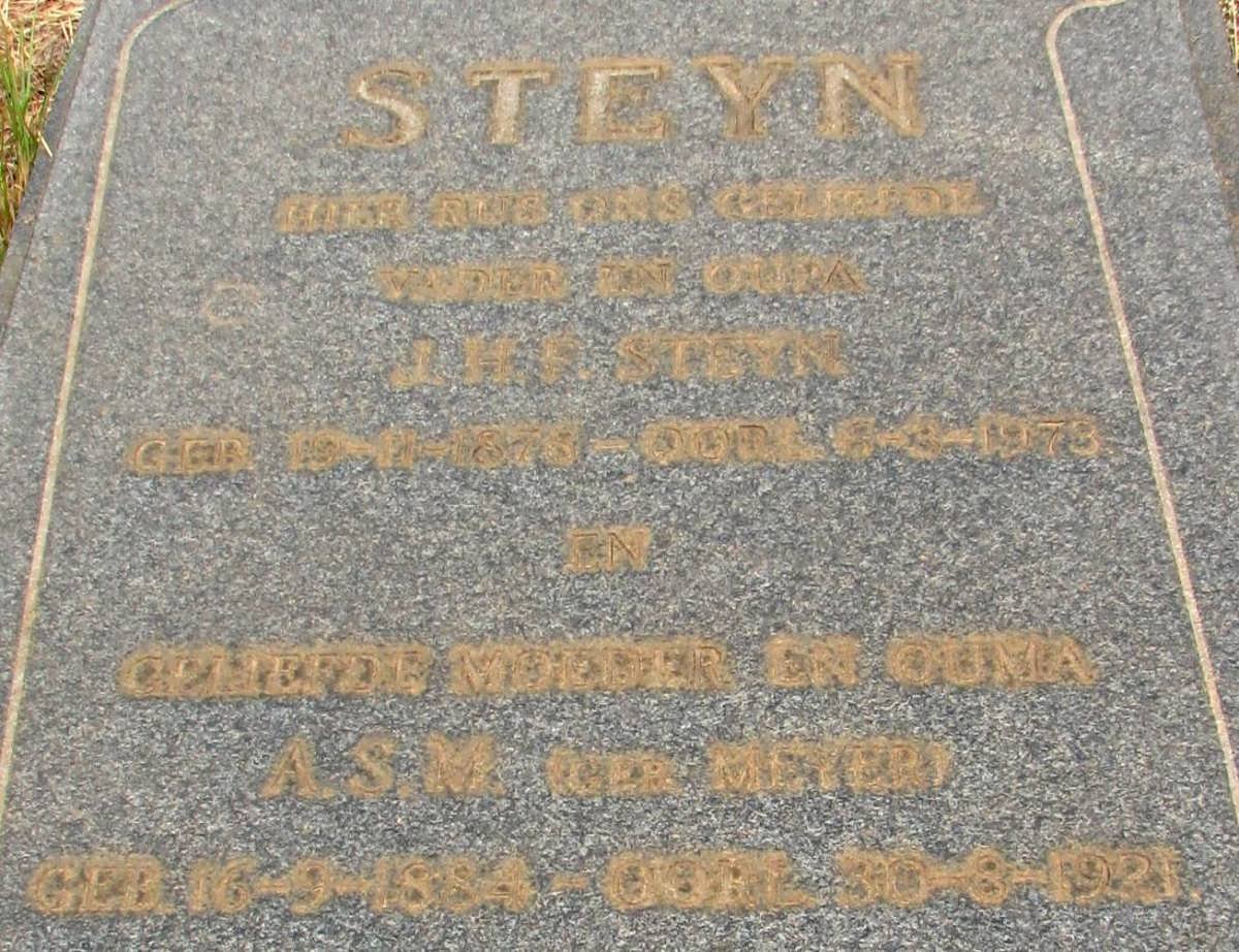 STEYN J.H.F. 187?-1973