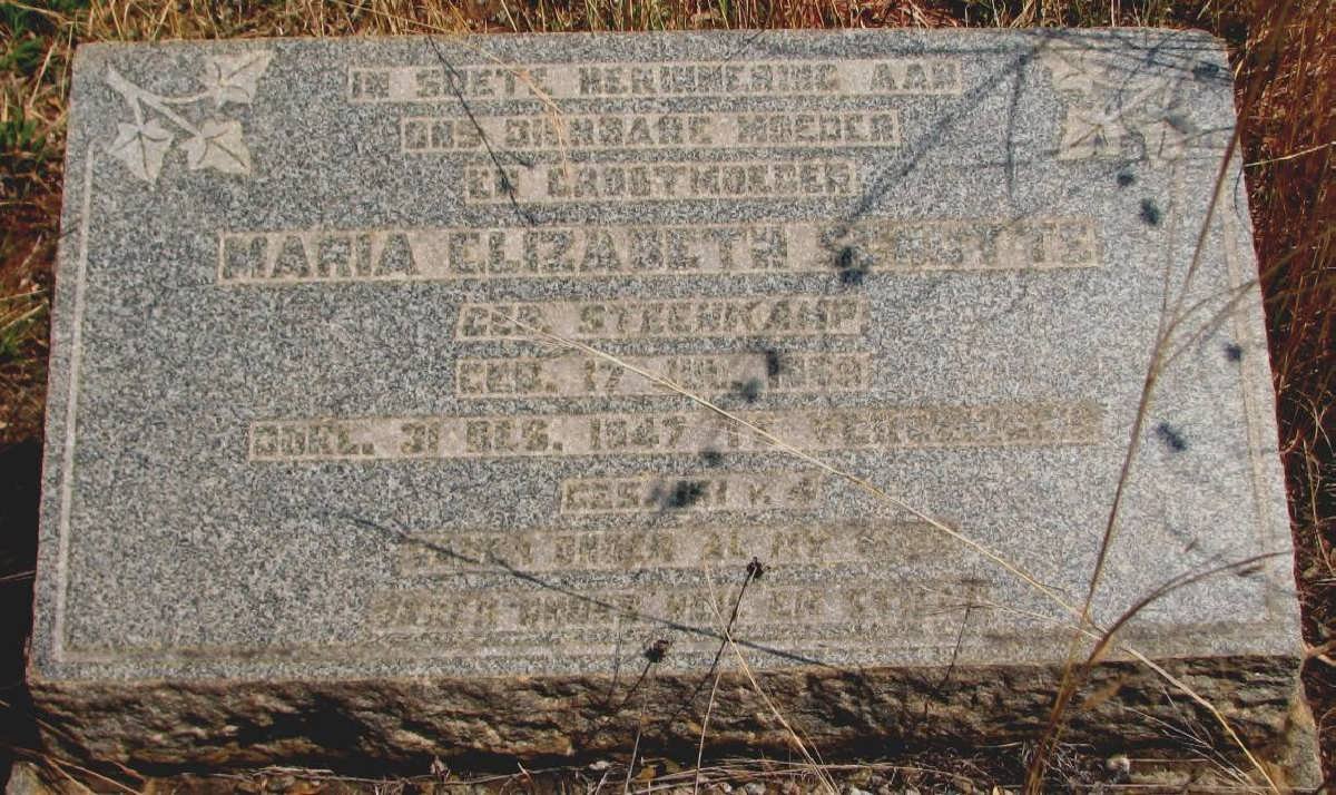 SCHUTTE Maria Elizabeth nee STEENKAMP 1869-1947