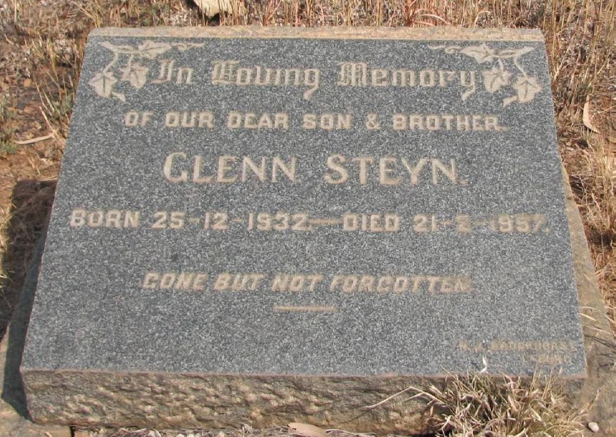 STEYN Glenn 1932-1957