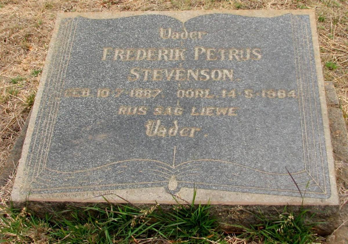 STEVENSON Frederik Petrus 1887-1984