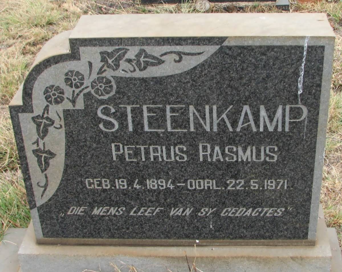 STEENKAMP Petrus Rasmus 1894-1971