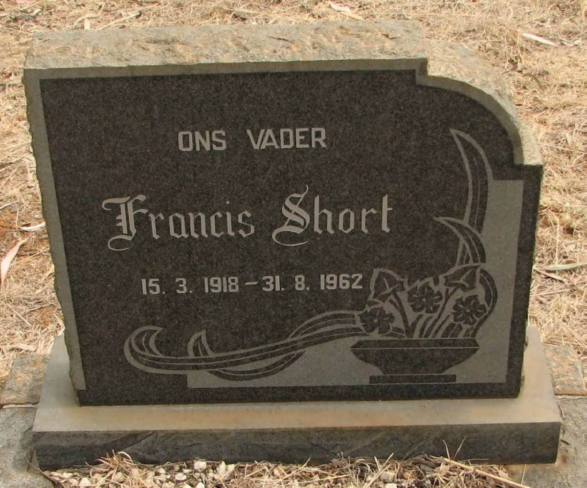 SHORT Francis 1918-1962