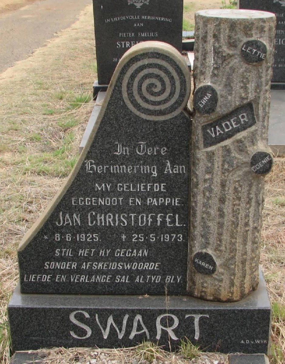 SWART Jan Christoffel 1925-1973