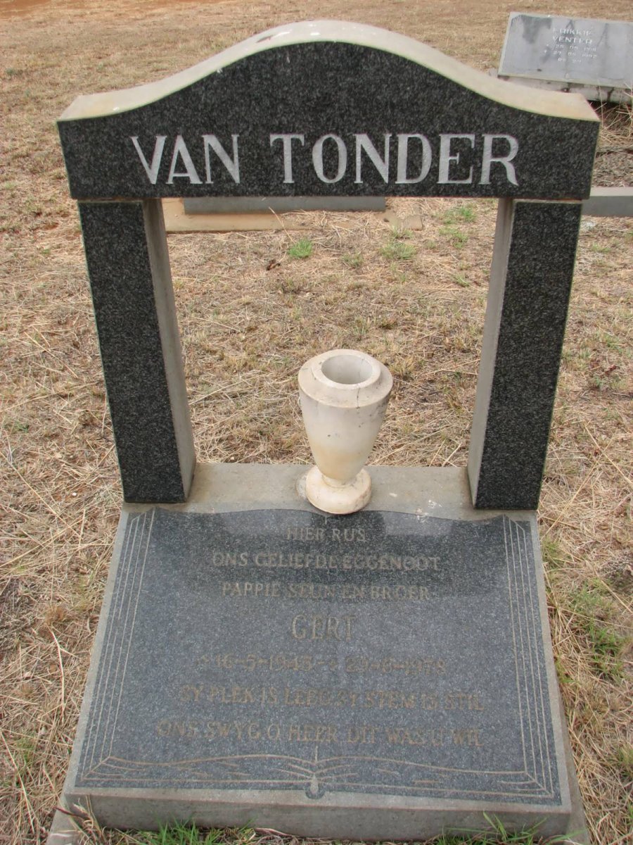 TONDER Gert, van 1915-1978