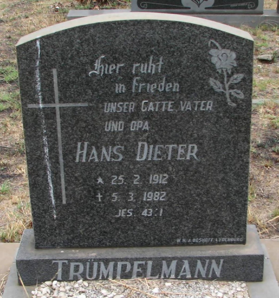 TRUMPELMANN Hans Dieter 1912-1982