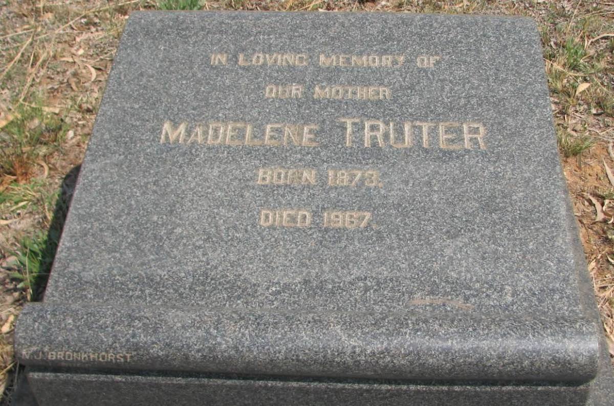 TRUTER Madelene 1873-1967