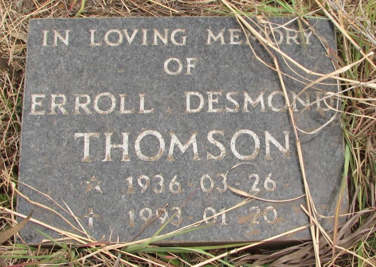 THOMSON Erroll Desmond 1936-1993