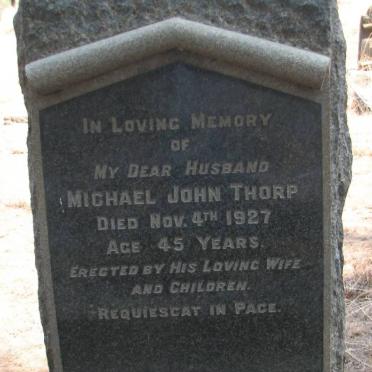 THORP Michael John -1927