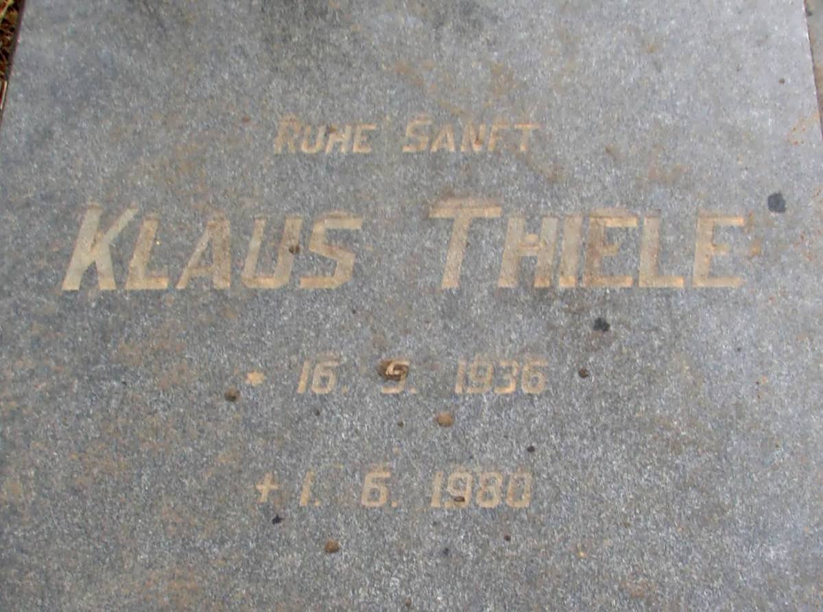 THIELE Klaus 1936-1980