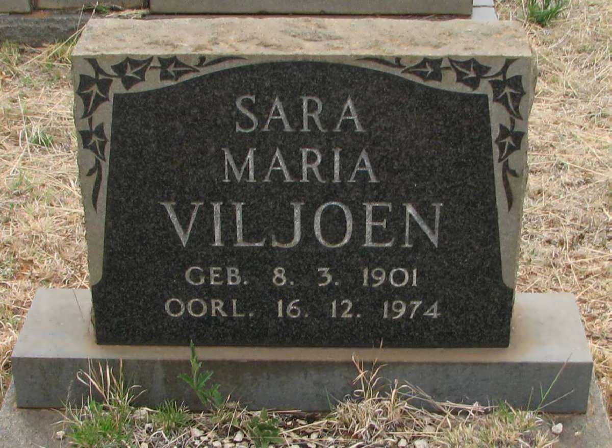 VILJOEN Sara Maria 1901-1974