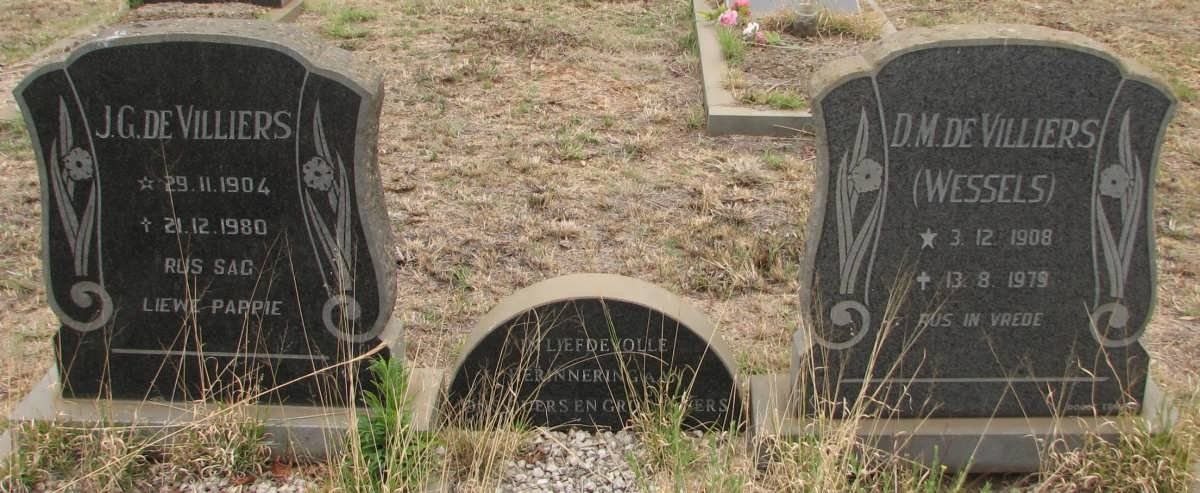 VILLIERS J.G., de 1904-1980 &amp; D.M. WESSELS 1908-1979