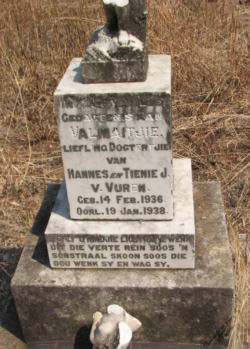 VUREN Valmaitjie, J. van 1936-1938