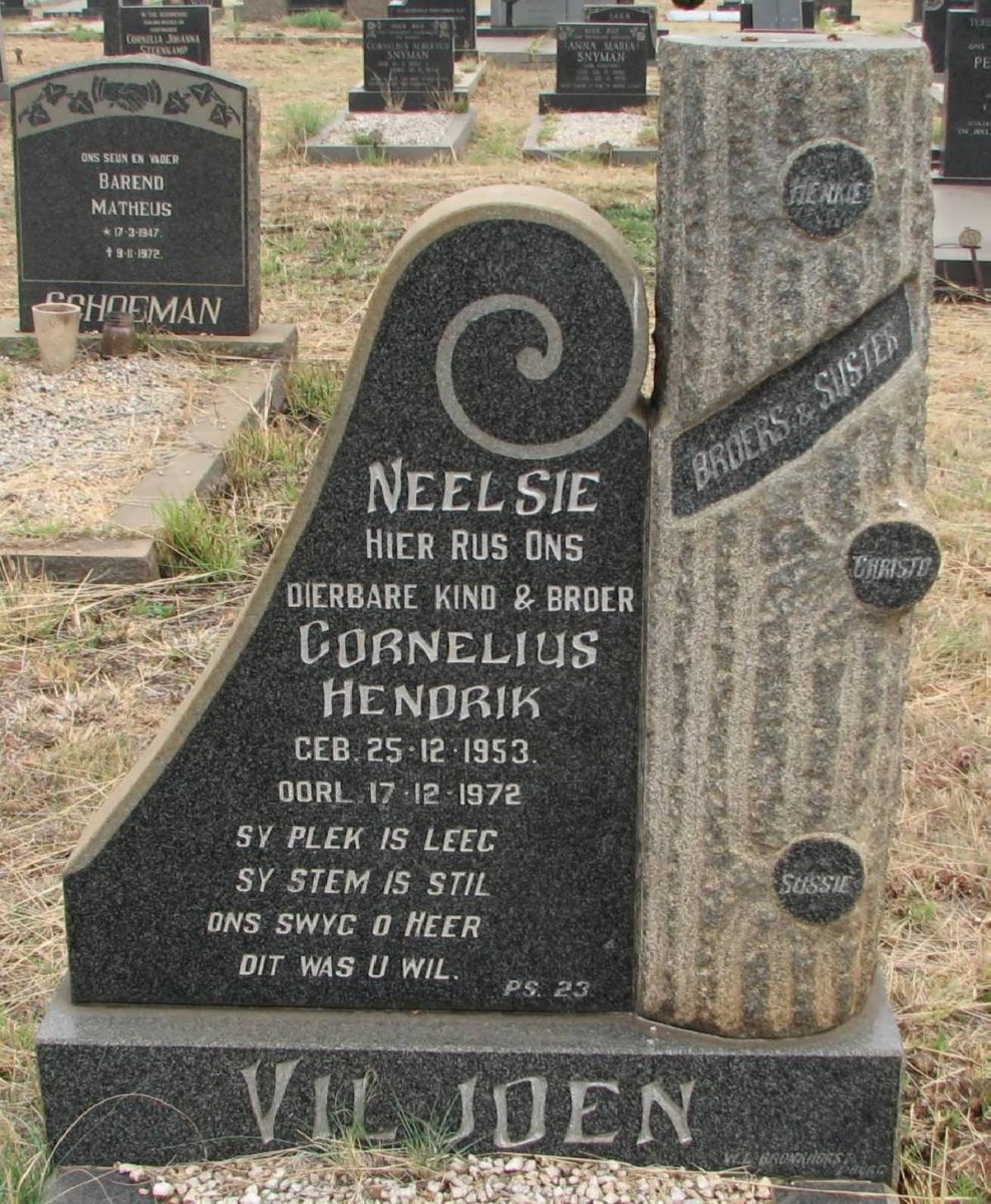 VILJOEN Cornelius Hendrik 1953-1972