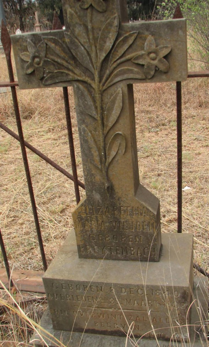 VILJOEN Elizabetha Maria nee BREYTENBACH 1840-1898