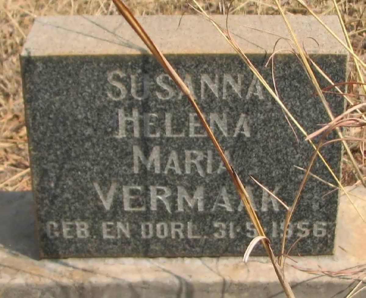 VERMAAK Susanna Helena Maria 1956-1956
