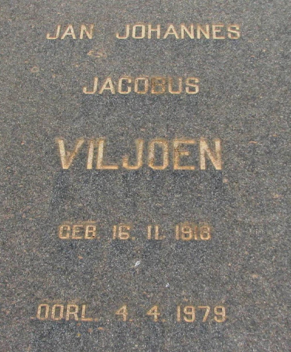 VILJOEN Jan Johannes Jacobus 1918-1979
