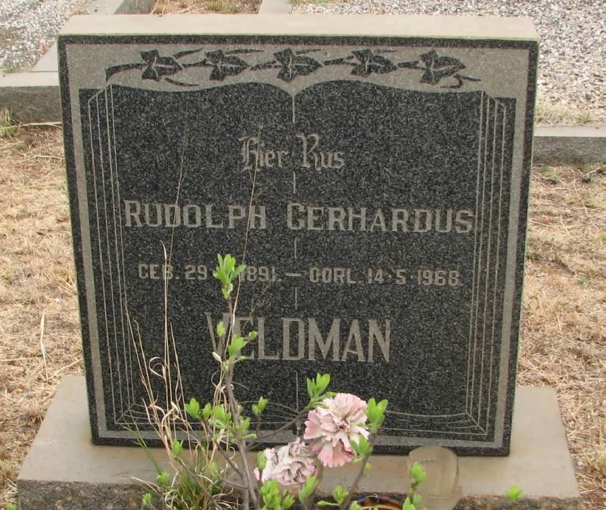 VELDMAN Rudolph Gerhardus 1891-1968