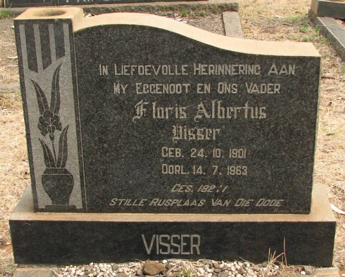 VISSER Floris Albertus 1901-1963