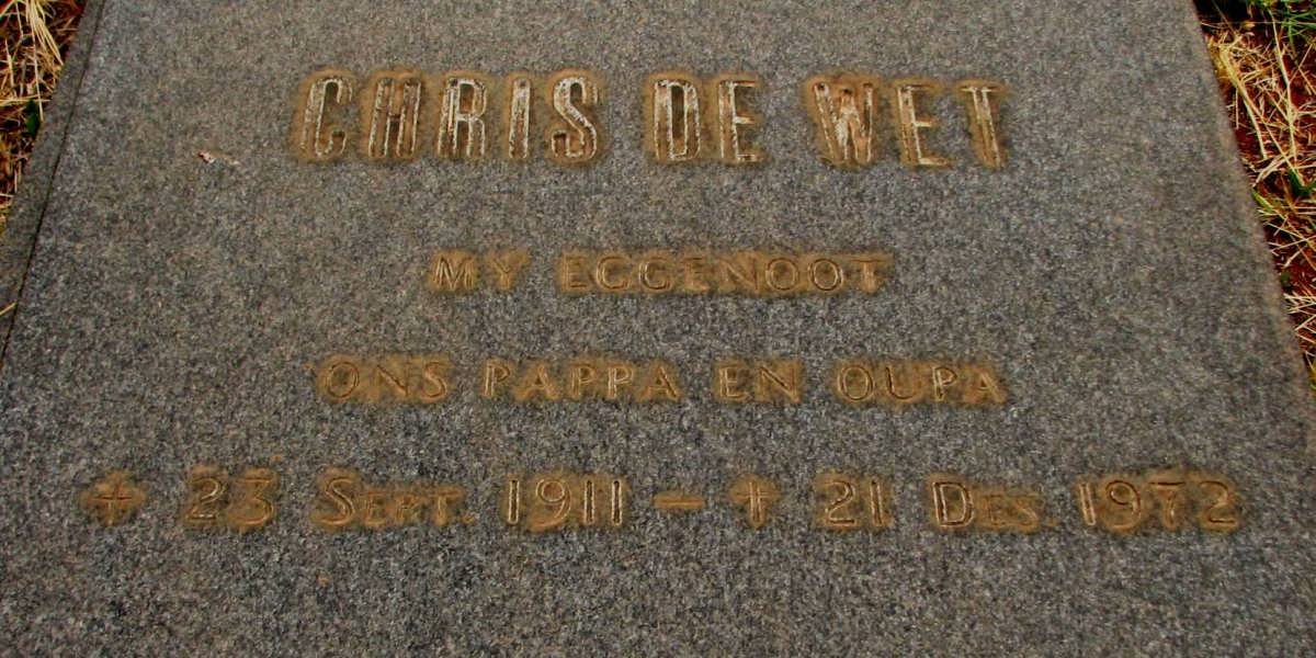 WET Chris, de 1911-1972