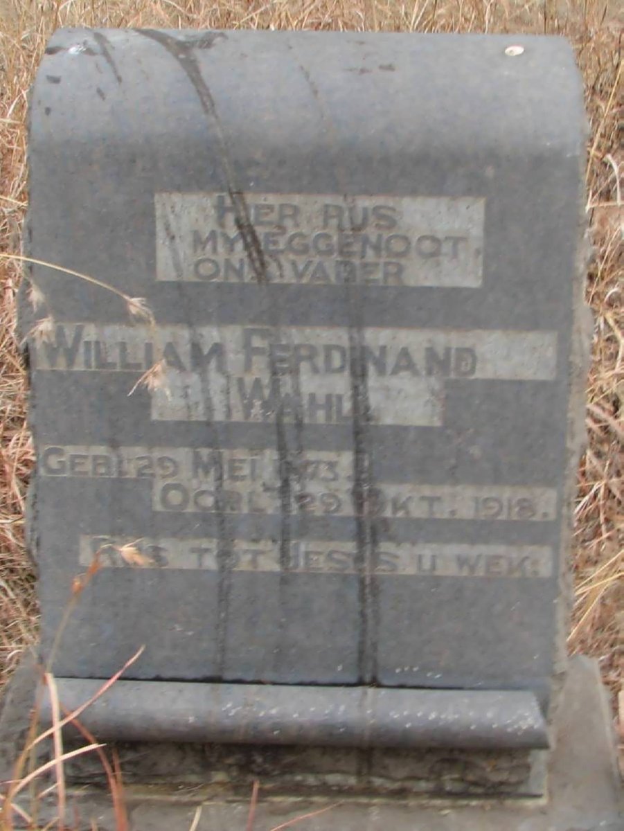 WAHLL William Ferdinand 1873-1918