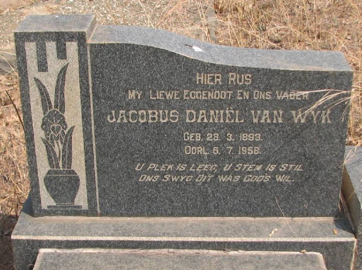 WYK Jacobus Daniel, van 1893-1958