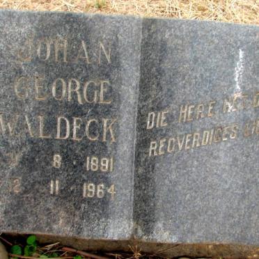 WALDECK Johan George 1891-1964