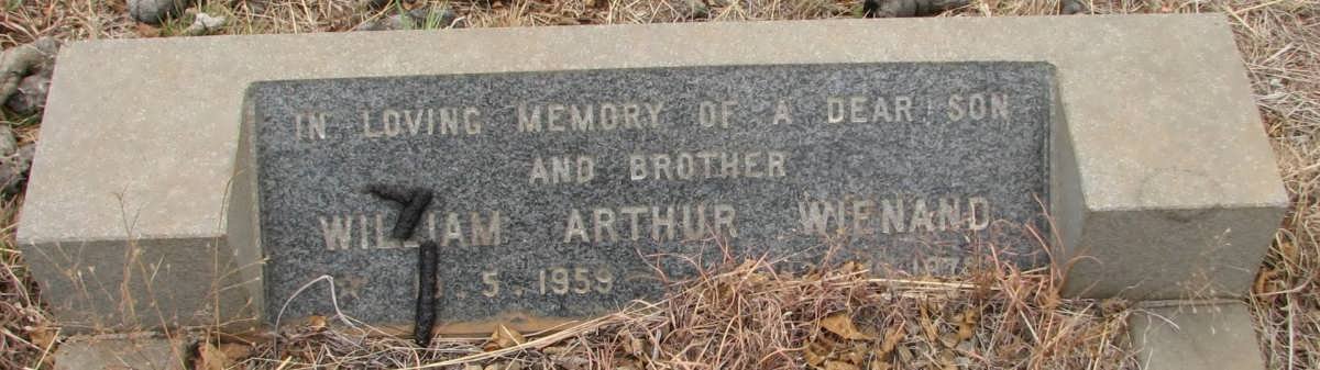WIENAND William Arthur 1959-1978